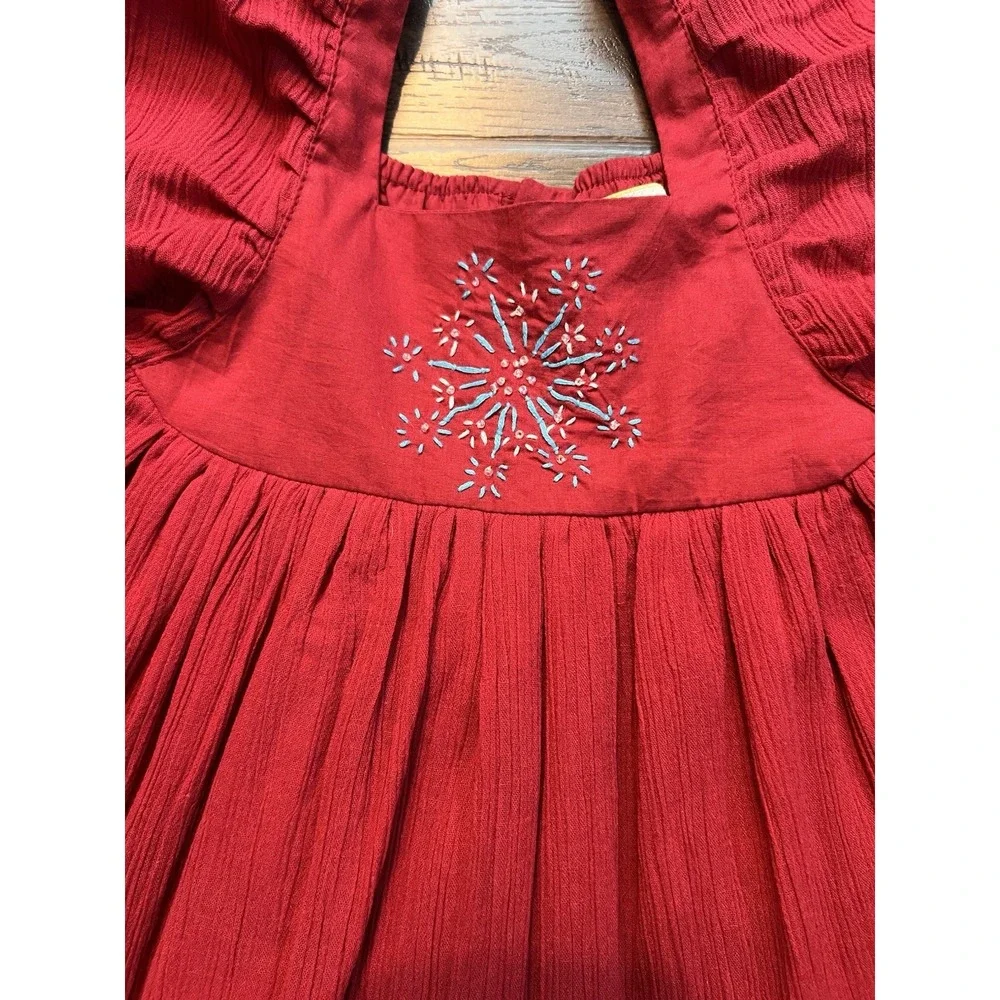 WDW Well Dressed Wolf Red Ana dress Tunic Size 7 Youth Independence‎ Day NWT